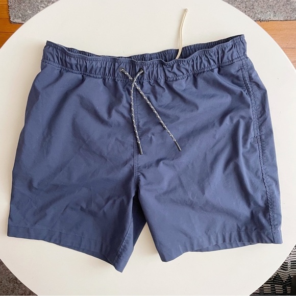 Toad & Co Men's Boundless Pull-On Short 7” Navy Size Large NWOT - Picture 1 of 9